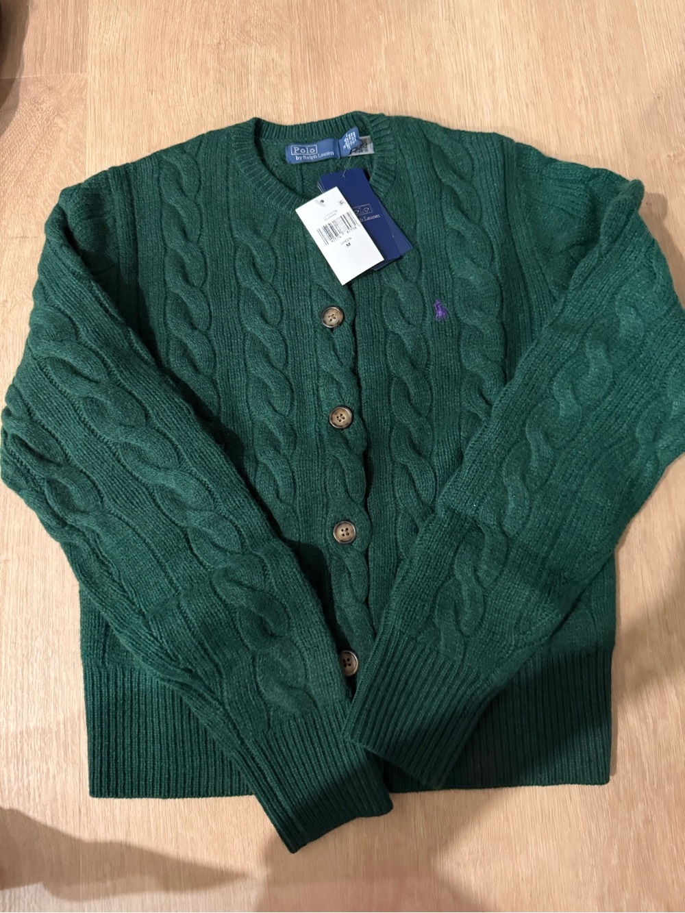 NWT Polo Ralph Lauren Wool-Cashmere Cardigan